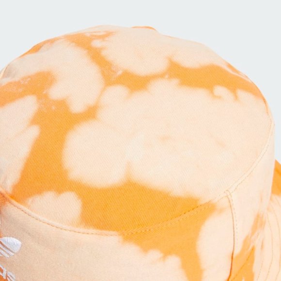 Adidas Originals Trefoil Reverse Tie Dye Bucket Hat Cap Orange EY5563 OSFM - New - Picture 7 of 7